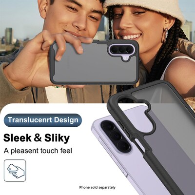 SaharaCase Raider Series Case for Galaxy A27, Shock-Absorbing, Built-In Screen Protector, Black (CP01102)