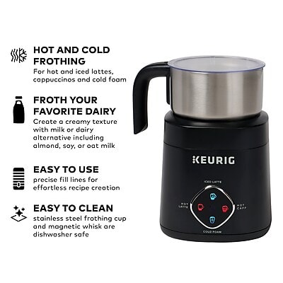 Keurig® K-Froth Automatic Hot and Cold Café Frother, Black (5000389938)