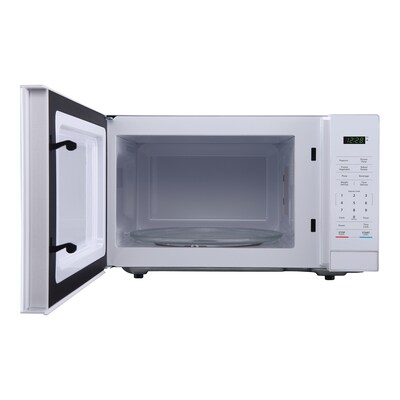 Magic Chef 1.1- cu. Ft. Digital Touch Countertop Microwave & Food Cover, White  (KITMCPBTH04)