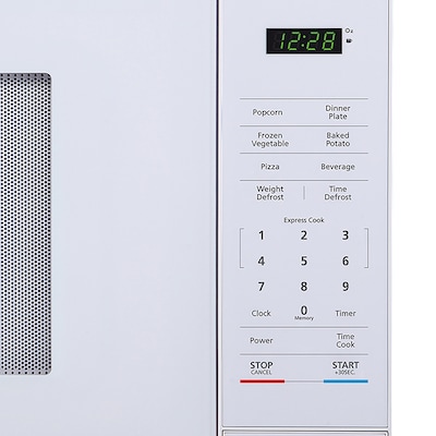 Magic Chef 1.1- cu. Ft. Digital Touch Countertop Microwave & Food Cover, White  (KITMCPBTH04)
