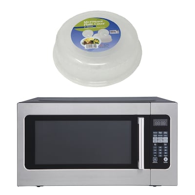 Magic Chef 2.2- cu. Ft. Countertop Microwave with Sensor Cooking & Food Cover, Stainless Steel (KITMCPBTH05)