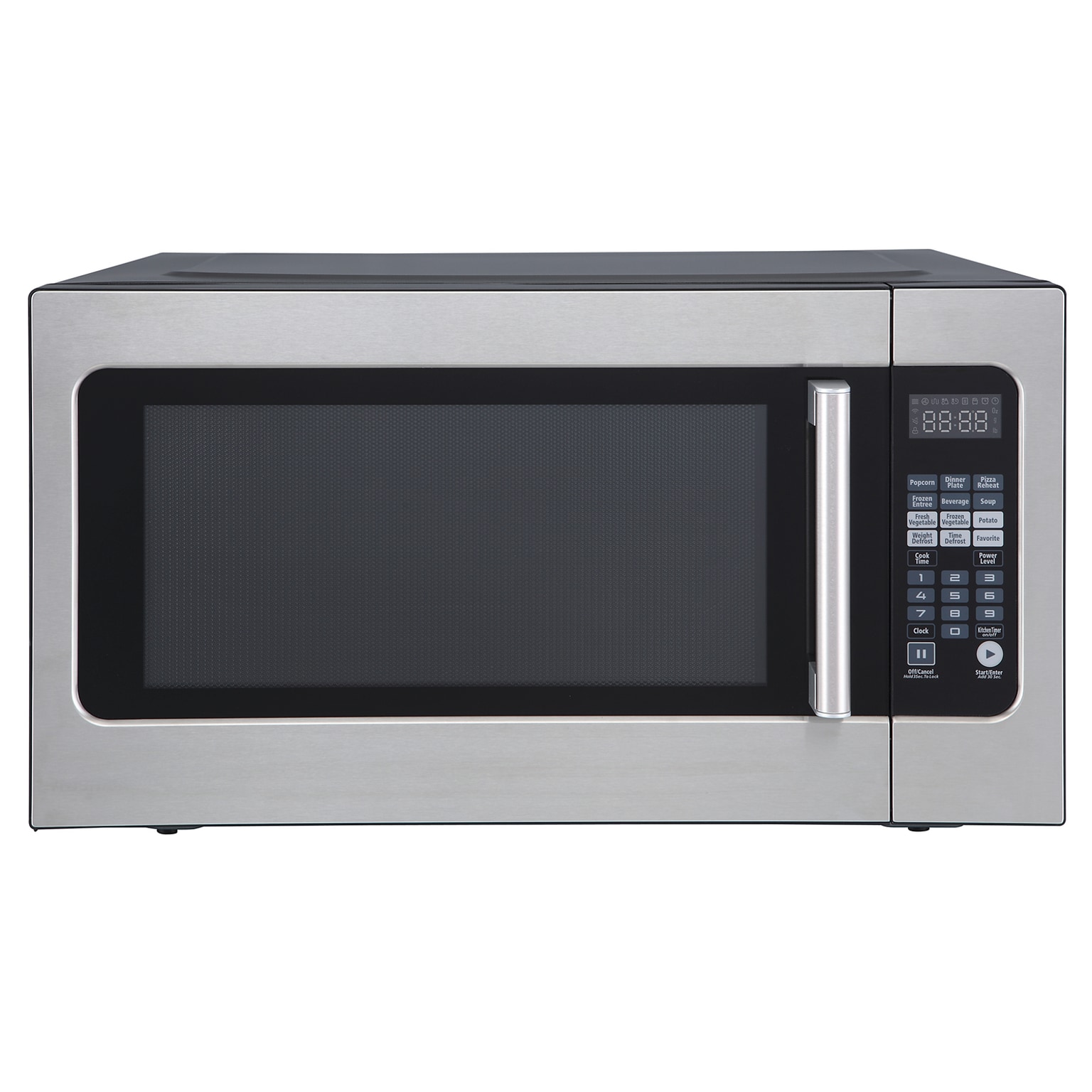 Magic Chef 2.2- cu. Ft. Countertop Microwave with Sensor Cooking & Food Cover, Stainless Steel (KITMCPBTH05)