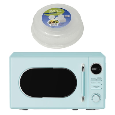 Magic Chef 0.7-cu. Ft. Retro Countertop Microwave & Food Cover, Green (KITMCPBTH07)