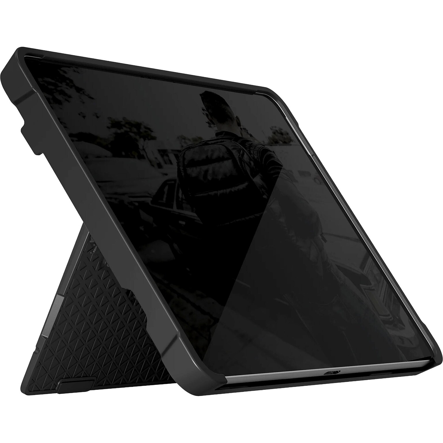 STM Dux Shell Polycarbonate/TPU 12 Case for Microsoft Surface Pro 12 (1st Edition), Black (STM-222-494LU-01)