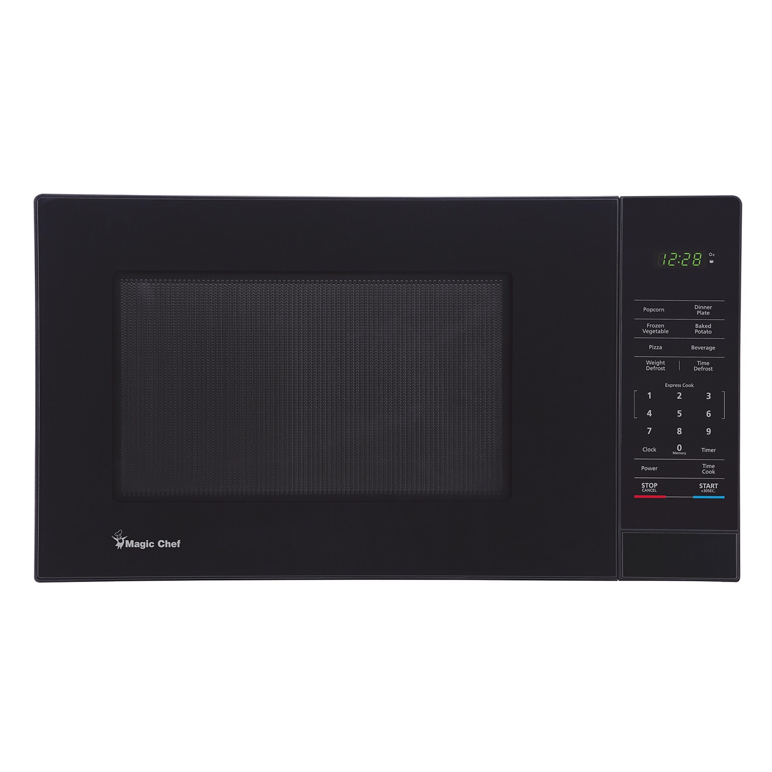 Magic Chef 1.1 - cu. Ft. Digital Touch Countertop Microwave & Food Cover, Black (KITMCPBTH02)