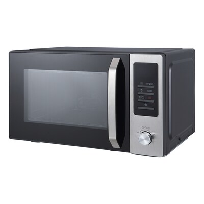 Magic Chef 1- cu. Ft. Countertop Microwave with Air Fryer & Food Cover, Stainless Steel/Black(KITMCPBTH01)