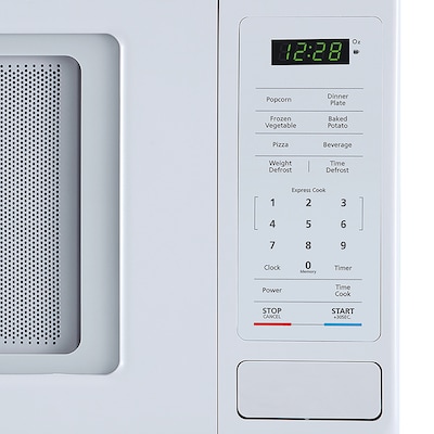 Magic Chef 0.9- cu. Ft. Countertop Digital Touch Microwave & Food Cover, White (KITMCPBTH15)