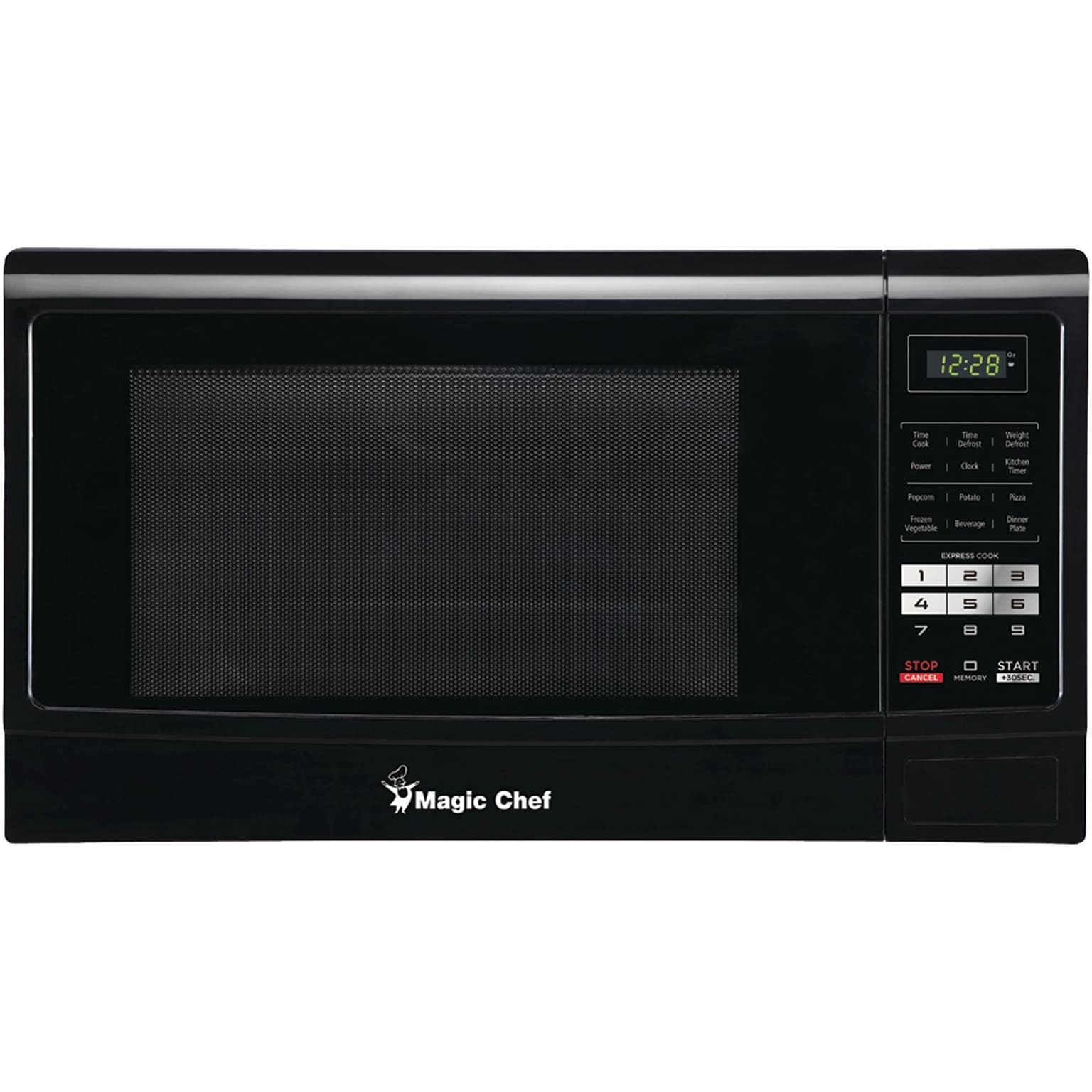 Magic Chef 1.6- cu. Ft.  Countertop Microwave & Food Cover, Black (KITMCPBTH17)