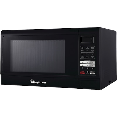 Magic Chef 1.6- cu. Ft.  Countertop Microwave & Food Cover, Black (KITMCPBTH17)