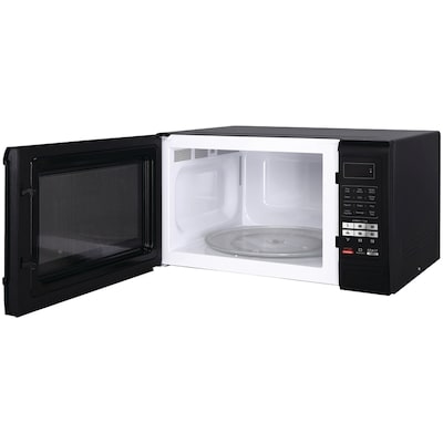 Magic Chef 1.6- cu. Ft.  Countertop Microwave & Food Cover, Black (KITMCPBTH17)