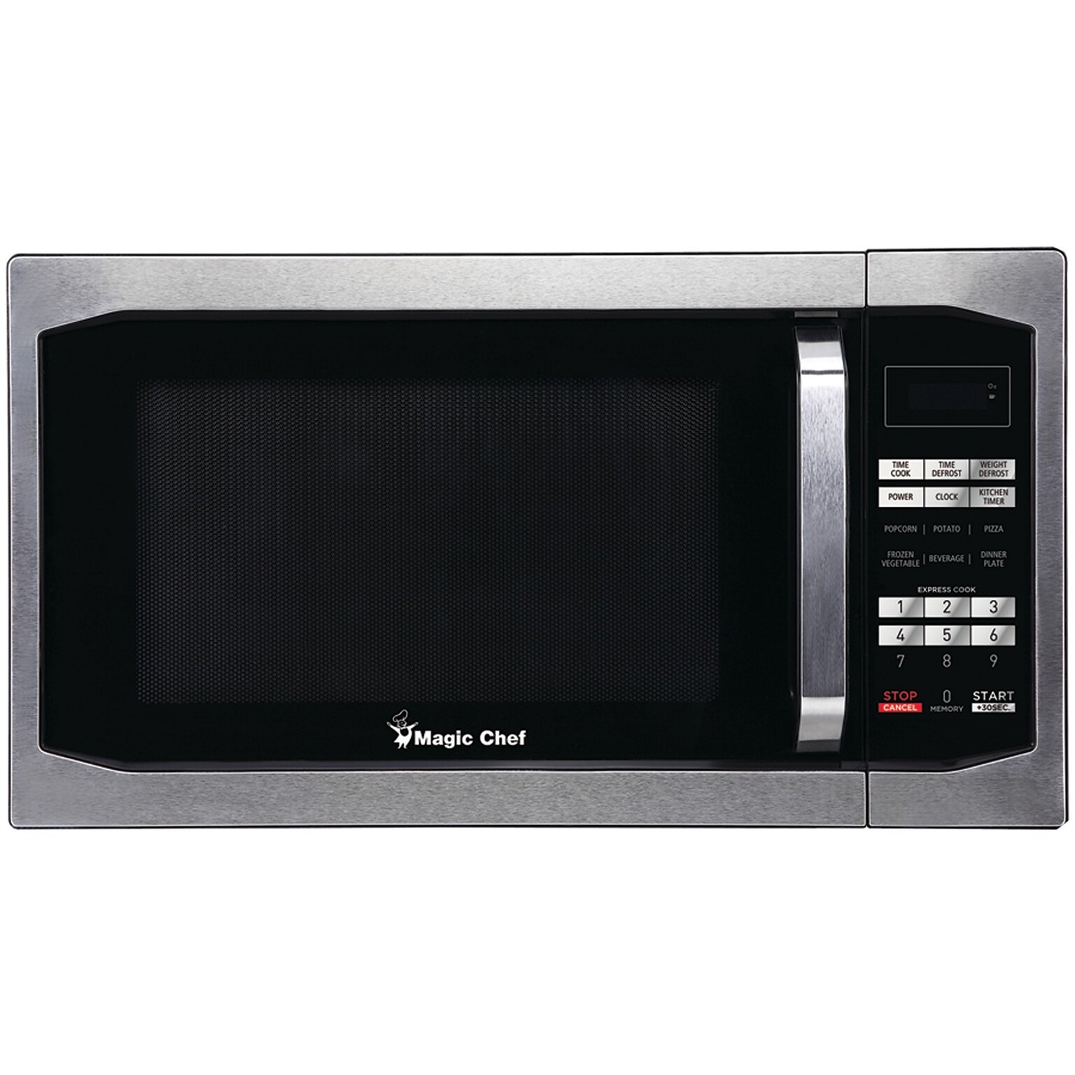 Magic Chef 1.6- cu. Ft. Countertop Microwave & Food Cover, Stainless Steel (KITMCPBTH18)