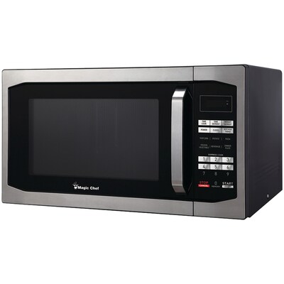 Magic Chef 1.6- cu. Ft. Countertop Microwave & Food Cover, Stainless Steel (KITMCPBTH18)
