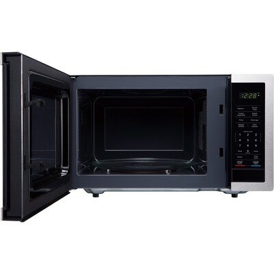 Magic Chef 0.9- cu. Ft. Countertop Digital Touch Microwave & Food Cover, Stainless Steel (KITMCPBTH14)