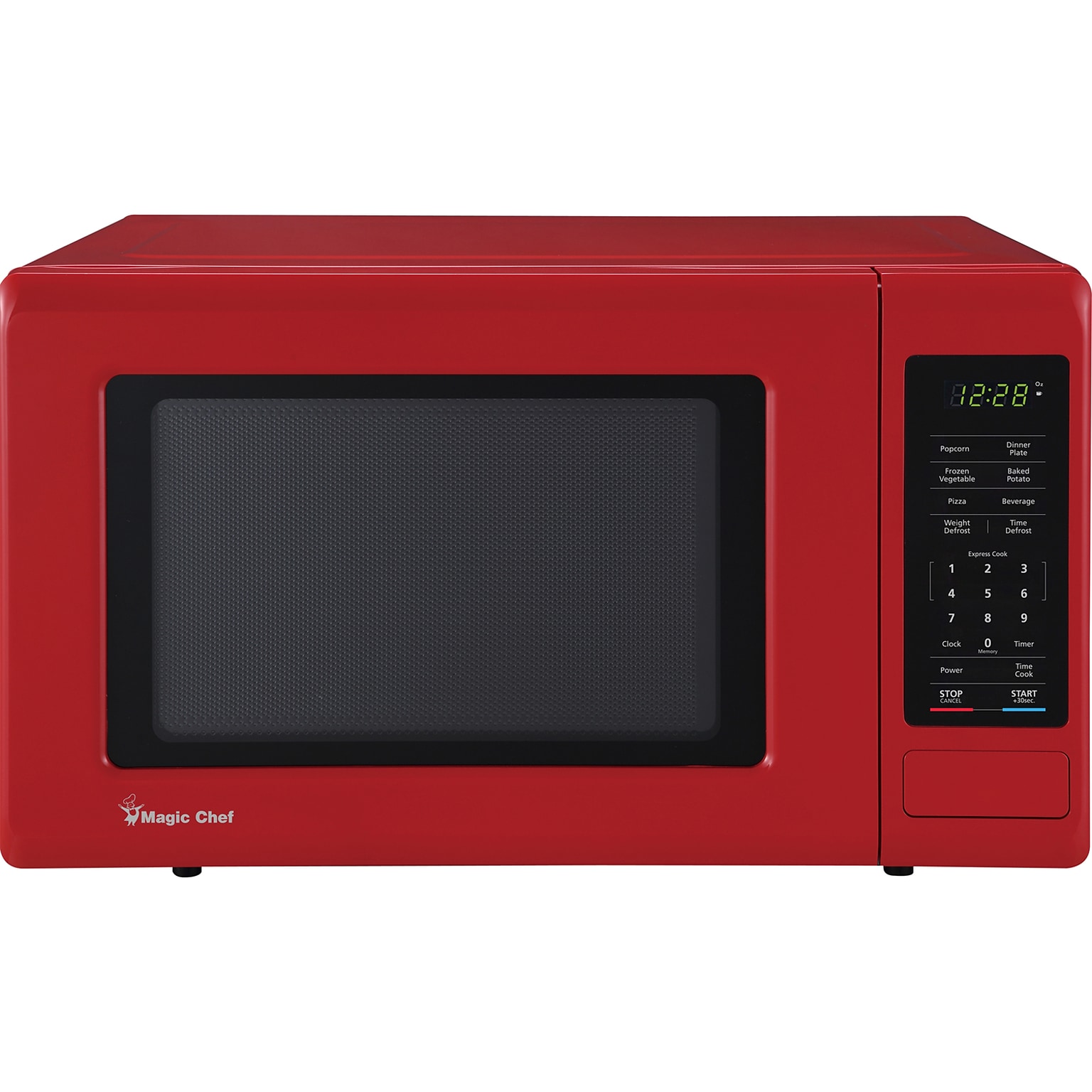 Magic Chef 0.9- cu. Ft. Digital Touch Countertop Microwave & Food Cover, Red (KITMCPBTH13)