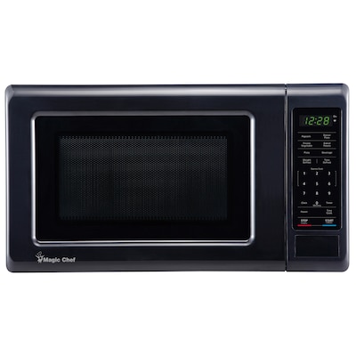 Magic Chef 0.7- cu. Ft. Countertop Digital Touch Microwave & Food Cover, Black (KITMCPBTH10)