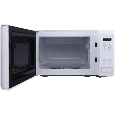 Magic Chef 0.7- cu. Ft. Countertop Digital Touch Microwave & Food Cover, White (KITMCPBTH11)