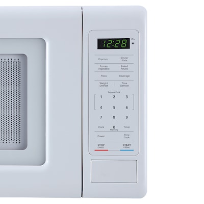 Magic Chef 0.7- cu. Ft. Countertop Digital Touch Microwave & Food Cover, White (KITMCPBTH11)