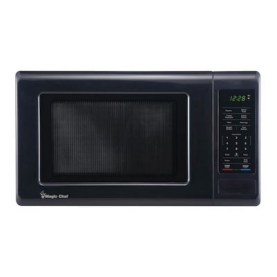 Magic Chef 0.9- cu. Ft.  Digital Touch Countertop Microwave & Food Cover, Black (KITMCPBTH12)