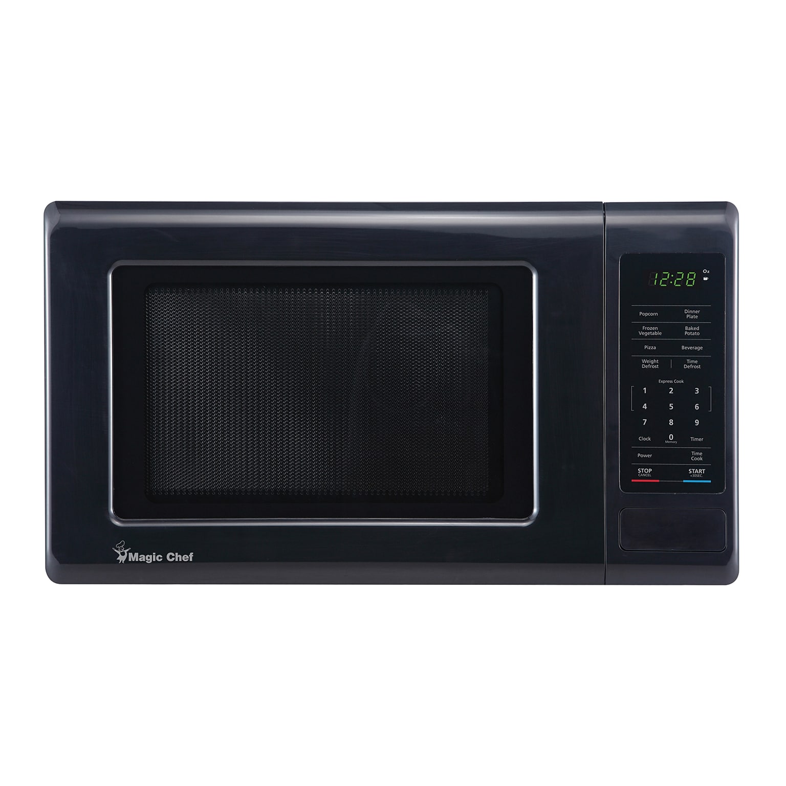 Magic Chef 0.9- cu. Ft.  Digital Touch Countertop Microwave & Food Cover, Black (KITMCPBTH12)
