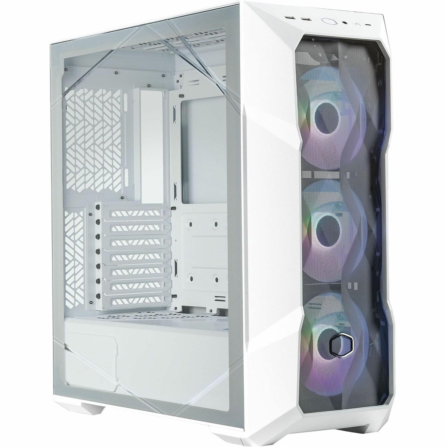 Cooler Master MasterBox TD500 Mesh V2 ATX Mid-Tower Computer Case, White (TD500V2-WGNN-S00)