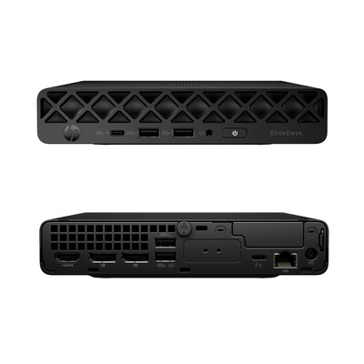 HP EliteDesk 8 Mini G1i Desktop Computer, Intel Core Ultra 7 265T, 16GB RAM, 512GB PCIe SSD, Windows 11 Pro (BQ4B9UT#ABA)