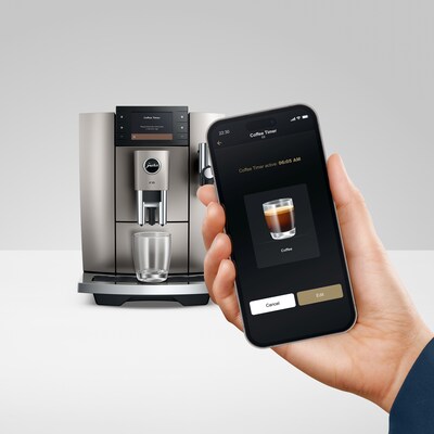 Jura E8 2-Cup Coffee and Espresso Machine, Midnight Silver (15722)