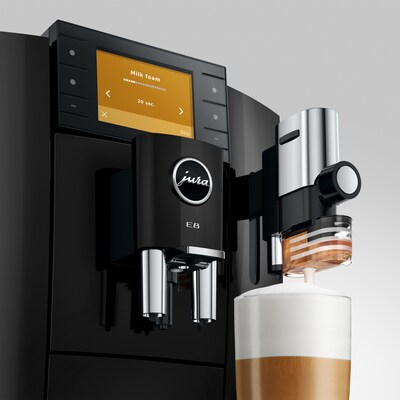 Jura E8 2-Cup Coffee & Espresso Machine, Piano Black (15777)
