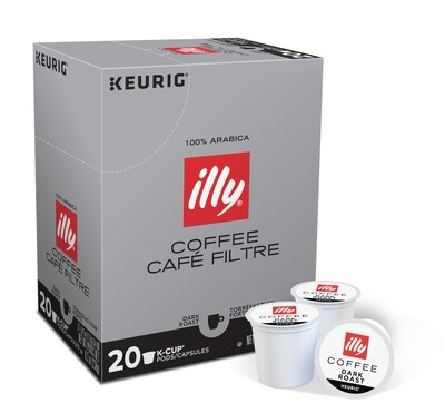 illy Coffee, Keurig® K-Cup® Pods, Dark Roast, 20/Box (377918)