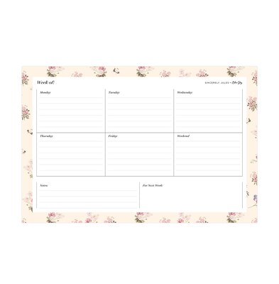 Blue Sky Sincerely Jules 9 x 6 Weekly & Monthly Perpetual Calendar, Cream (162404)