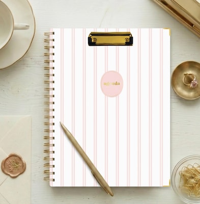 Blue Sky Sincerely Jules 8.5" x 11" Weekly & Monthly Planner, Pink/White (164241)