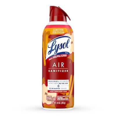 Lysol Air Sanitizer Aerosol, Apple Cinnamon Scent, 10 oz. (19200-95879)