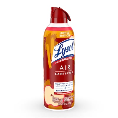 Lysol Air Sanitizer Aerosol, Apple Cinnamon Scent, 10 oz. (19200-95879)