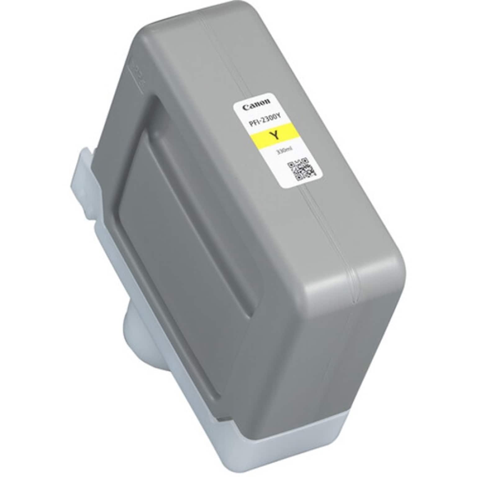 Canon PFI-2300Y Yellow Pigment Ink Tank, 330ml (5280C001)