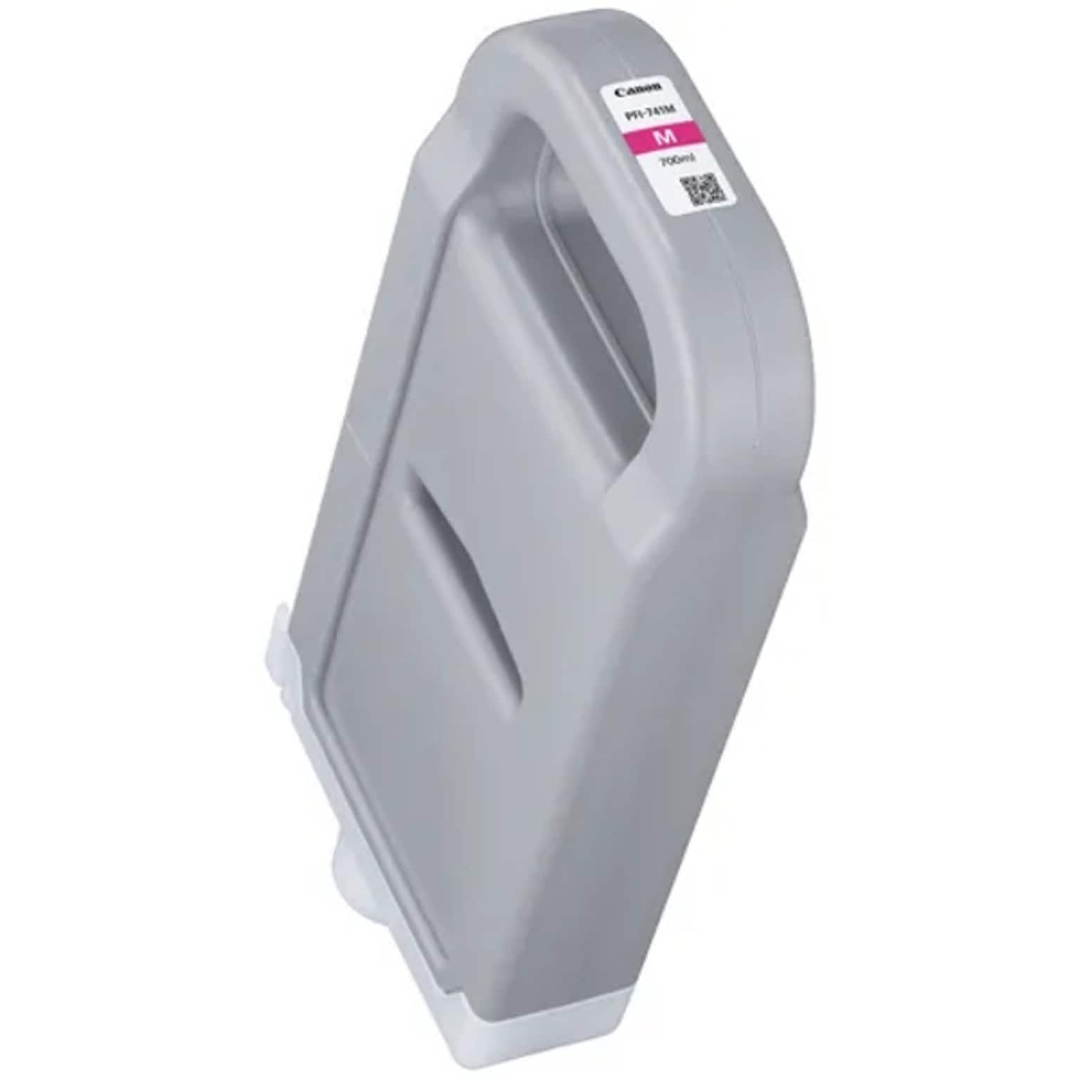 Canon PFI-741M Magenta Pigment Ink Tank, 700ml (6842C001)