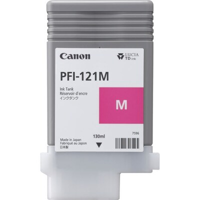 Canon PFI-121M Magenta Pigment Ink Tank, 130ml (6267C001)