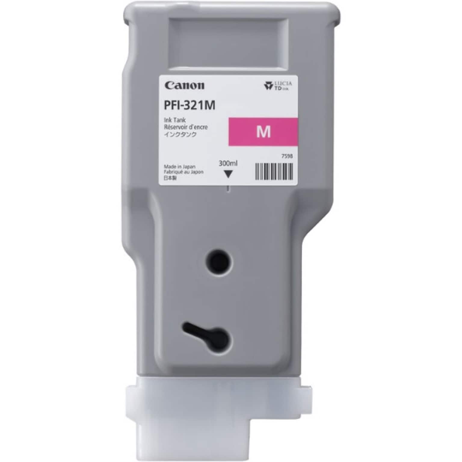 Canon PFI-321M Magenta Pigment Ink Tank, 300ml (6269C001)