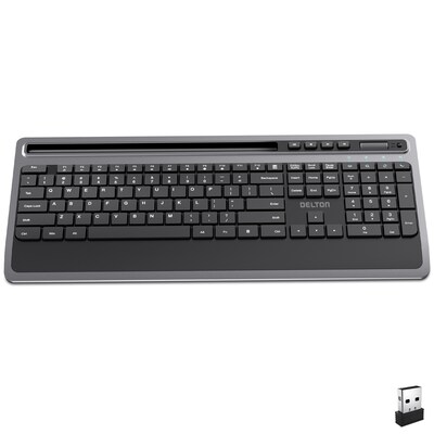 Delton T42 Wireless Keyboard, USB-A, Black (DKBT42-WB)