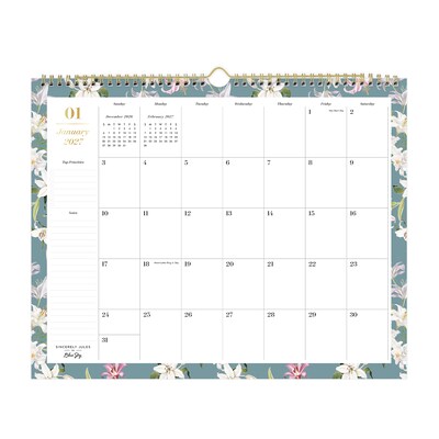 2027 Blue Sky 12 x 15 Monthly Wall Calendar (162399)