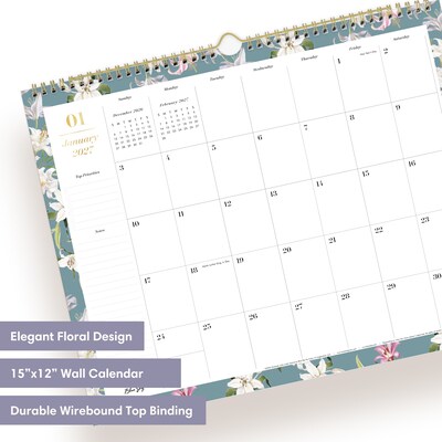 2027 Blue Sky 12 x 15 Monthly Wall Calendar (162399)