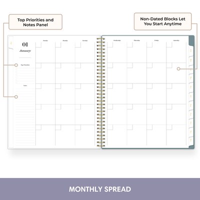 Blue Sky Sincerely Jules 8.5" x 11" Weekly & Monthly Planner (162417)