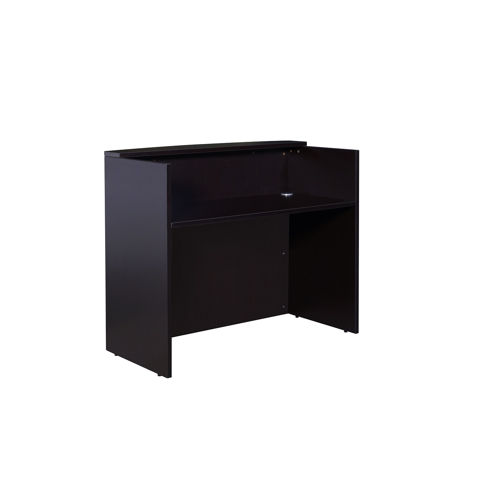 Boss Office Products 48 Glazed Reception Desk, Mocha (N168-MOC)
