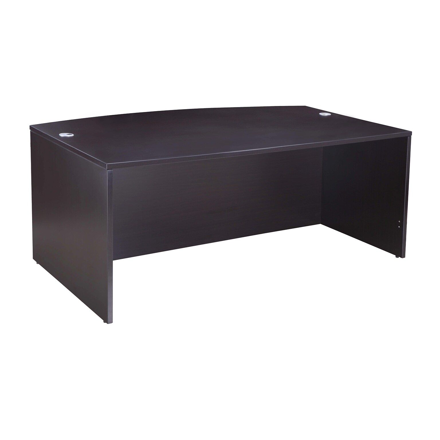 Boss Office Products 71 Bow Front Desk Shell, Mocha (N189-MOC)
