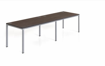 Boss Office Products Simple System 71 Side-by-Side Double Desks, Driftwood (SGSD005-203)