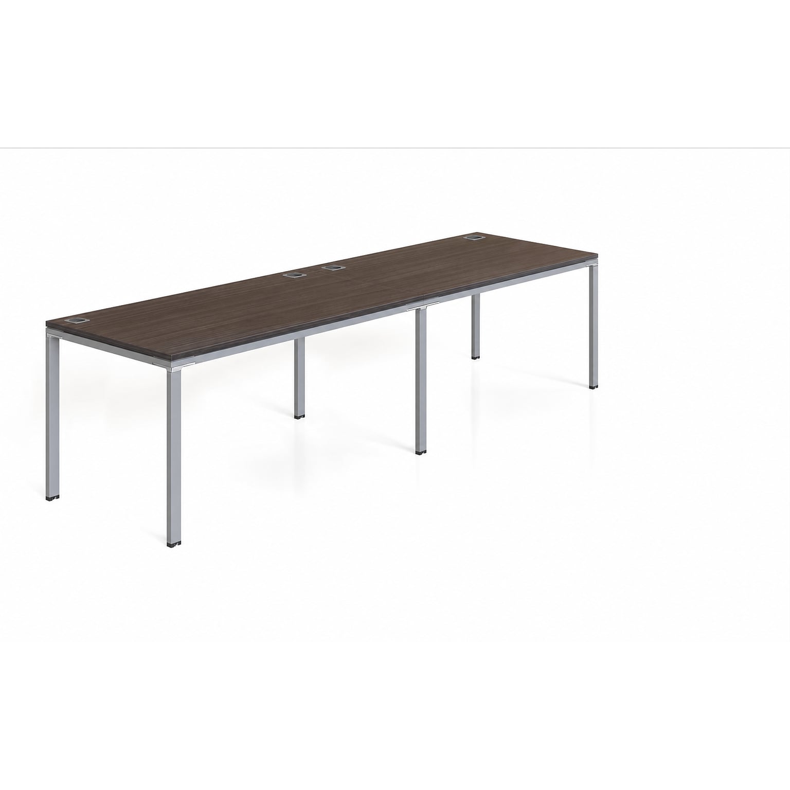 Boss Office Products Simple System 71 Side-by-Side Double Desks, Driftwood (SGSD005-203)