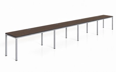 Boss Office Products Simple System 60 Office Desk, Driftwood (SGSD009-101)