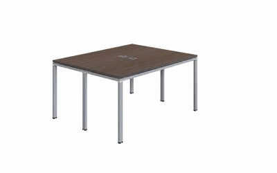 Boss Office Products Simple System 48 Face-to-Face Double Desks, Driftwood (SGSD013-110)