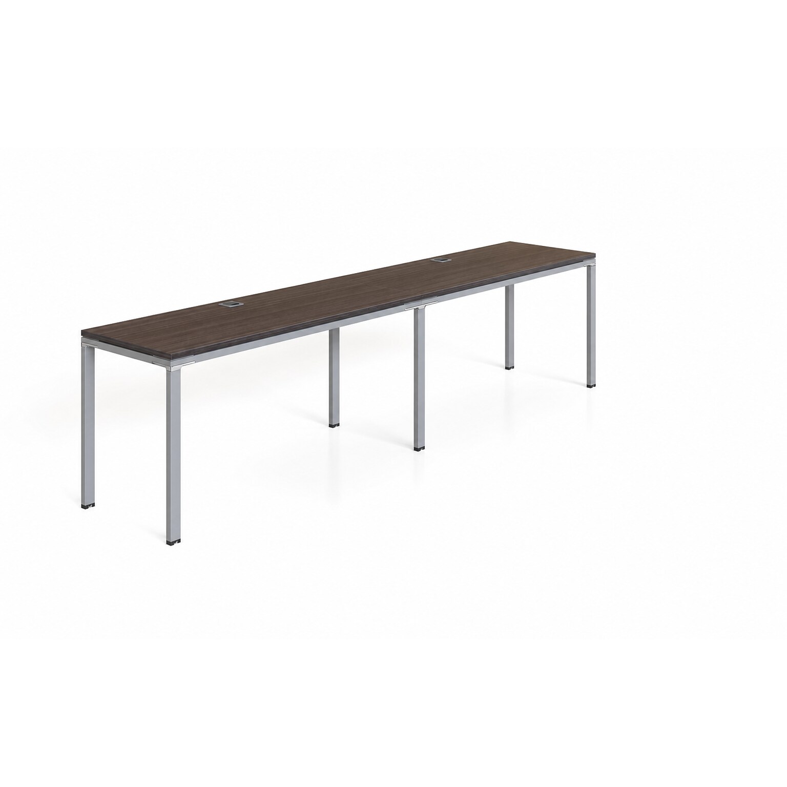 Boss Office Products Simple System 48 Side-by-Side Double Desks, Driftwood (SGSD005-110)
