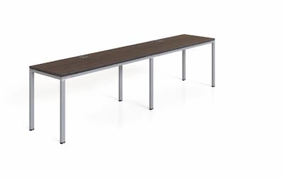Boss Office Products Simple System 66 Side-by-Side Double Desks, Driftwood (SGSD005-102)