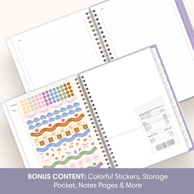 Blue Sky Sincerely Jules 5.875" x 8.625" Weekly & Monthly Planner, Purple (162420)