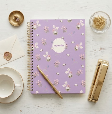 Blue Sky Sincerely Jules 5.875" x 8.625" Weekly & Monthly Planner, Purple (162420)